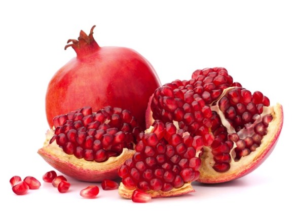 Ripe pomegranate fruit